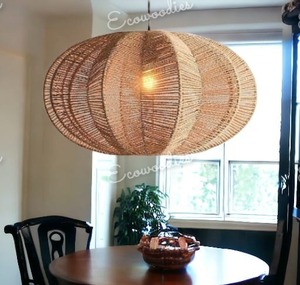 Gran oferta, lámpara colgante de ratán hecha a mano de bambú Natural, decoración moderna, lámpara tejida para apartamento, dormitorio, sala de estar para Hotel - Product Image 5