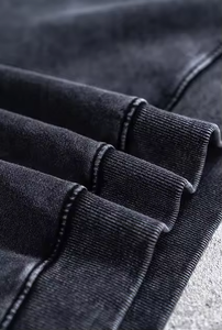 Conjunto Deportivo Informal de Alta Calidad con Lavado Ácido, Sudadera con Cuello Alto y Pantalones Deportivos Transpirables con Efecto Desgastado - Product Image 2