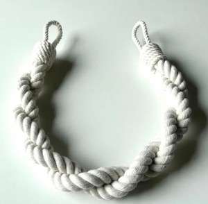 Abrazaderas para Cortinas de Cuerda de Algodón Blanco, Doble Torsión, Hechas a Mano - Product Image 4