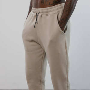 Pantalones de chándal ajustados de entrenamiento con cordón de cintura elástica esencial personalizados para hombre - Product Image 3