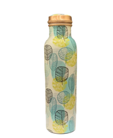 Botol Air Tembaga Ramah Lingkungan Bergaya Floral Personal dengan HANDGRIP untuk Penggunaan Unisex, Terorganisir untuk Perjalanan