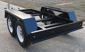 1500kg Carga 4 Ruedas Coche móvil Remolque Dolly Coche Marco de acero Chasis Remolque - Product Image 2