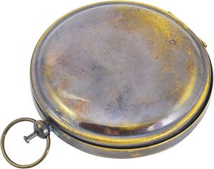 Brújula de Bolsillo de Latón Antigua de Estilo Vintage, Brújula Magnética para Navegación, Exploración al Aire Libre y Viajes - Product Image 2