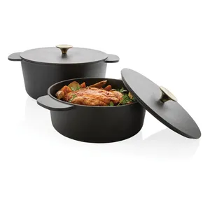Ukiyo Custom Merchandising Grande cocotte en fonte de qualité supérieure pour une expérience de cuisson optimale - Product Image 5