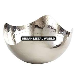 ชามเสิร์ฟช็อกโกแลตโลหะสีเงินแบบทำมือทันสมัยราคาดีที่สุดสำหรับงานแต่งงานงานวันเกิดจานของหวาน - Product Image 2