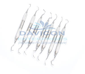 Juego de Curetas Dentales Gracey Profesionales de Acero Inoxidable Davicon, Manuales, de Alta Calidad (Juego de 7), Certificación CE Clase I - Product Image 6