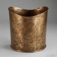 Poubelle AluVault Can Style en acier galvanisé, faite à la main, à pédale, écologique, de haute qualité, pour l'intérieur, avec rangement des déchets, sur pied