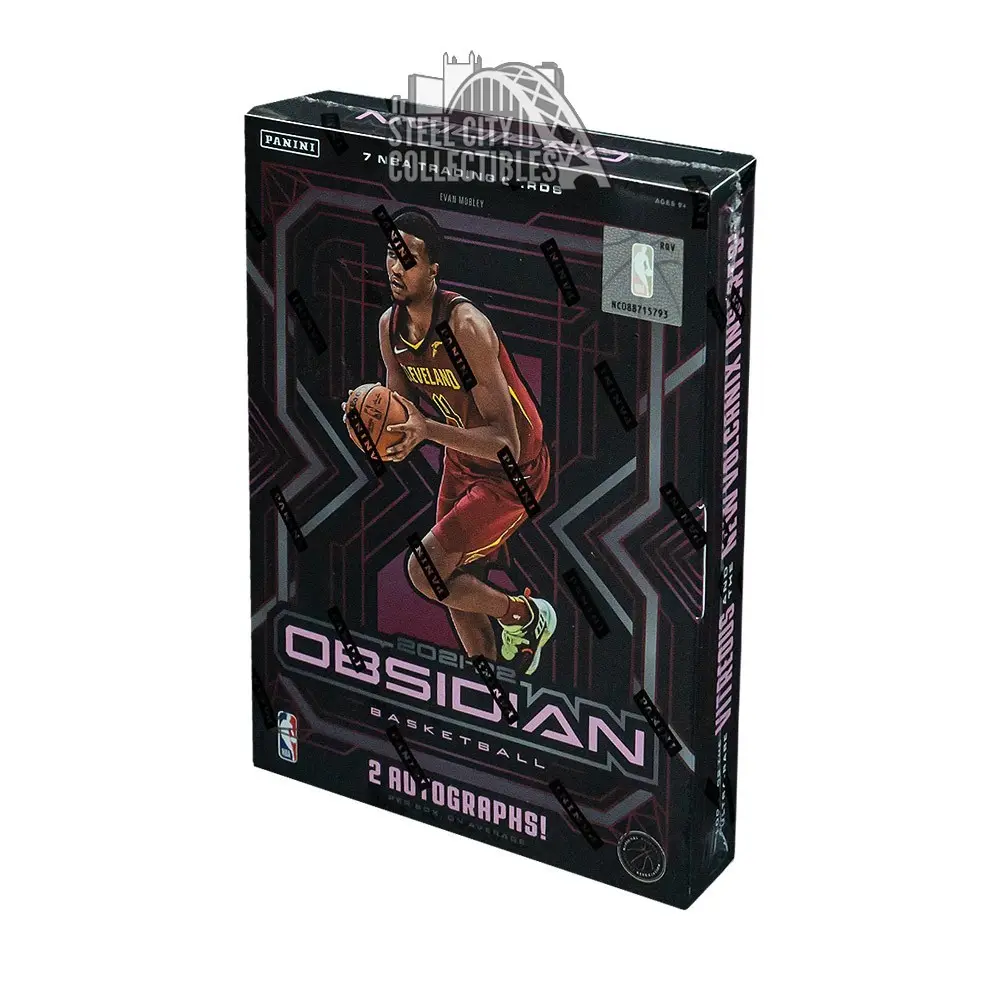 Top Sales 2021-22 Panini Obsidian Basketball Hobby Box with warranty and return policy