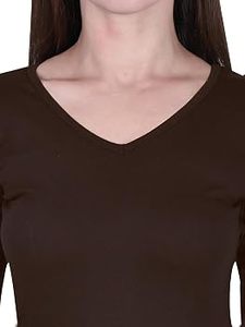 Camiseta de Verano para Mujer, Cuello en V, Manga Larga, Corte Regular, 100% Algodón Sin Blanquear, 240g, Serigrafía - Product Image 2