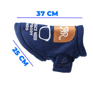 Giacca Invernale di Lusso per Cani di Piccola Taglia XL, Cappotto Caldo in Pile con Motivo Tinta Unita, Accessori Comodi per Animali Domestici - Product Image 3