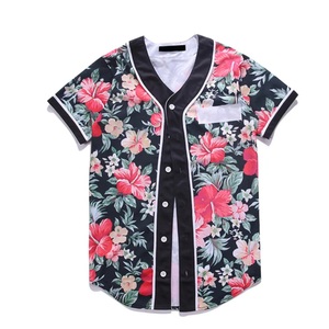Logo personnalisé nom vente en gros ensemble de chemises de baseball personnalisées pour adultes à rayures vintage impression numérique vêtements de softball coton spandex respirant - Product Image 4