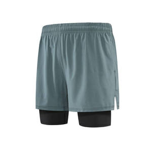 Shorts de sport pour hommes, séchage rapide, doux, respirant, léger, athlétique, entraînement, course à pied, shorts actifs, taille élastique, confortable - Product Image 2