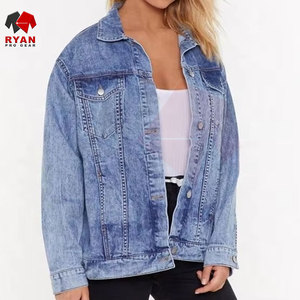 Veste en jean pour femmes, logo personnalisé, OEM et ODM, vente en gros, veste en jean tendance - Product Image 3