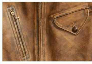 Chaqueta de cuero para hombre desgastada estilo Vintage con logotipo personalizado, chaqueta de cuero de vaca auténtica y a la moda para hombre 2025 - Product Image 2