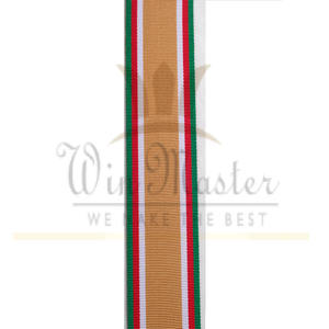 OEM más vendido 2024 cinta Moire hecha a medida cintas de medalla de rayas clásicas personalizadas cinta de premios con colores personalizados - Product Image 1