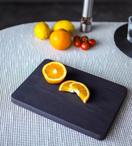 Planche à découper de haute qualité, fabriquée à la main par des artisans, épaisse, durable, en bois naturel et résine, écologique, passe au lave-vaisselle, pour la cuisine - Product Image 1