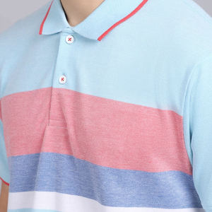 Manches courtes personnalisables pour polos pour hommes à séchage rapide 100% coton motif solide longue longueur-pour l'été à l'extérieur - Product Image 6