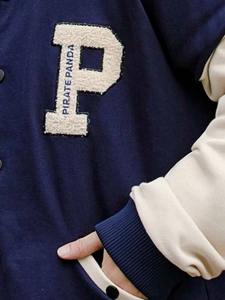 <b>Men's</b> Autumn Winter Casual Canvas Varsity <b>Jacket</b> Wholesale Streetwear Stand Collar Windbreaker OEM Manufacturer - Product Image 4