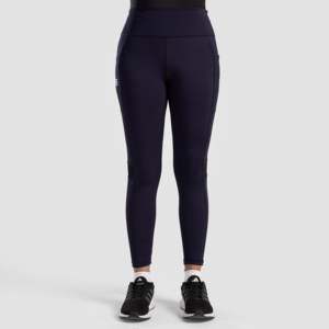 Leggings de sport décontractés Navy Contra Panel, taille XL, sans couture, en nylon et élasthanne, motif tie-dye, fabriqués au Pakistan - Product Image 3