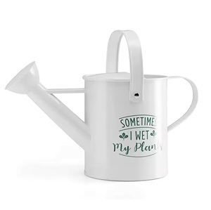 Pure White Water Can Pleasant Plant <b>Sprinkler</b> Metal <b>Watering</b> Pot Home and Garden Decorative Plant <b>Watering</b> Cans - Product Image 1