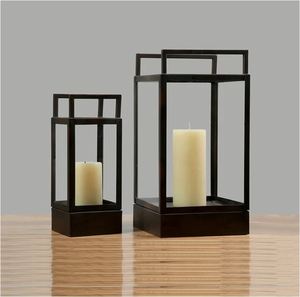 Portavelas moderno de metal negro para exteriores, venta al por mayor, hecho en India, para decoración del hogar, hoteles, restaurantes, bodas, oficinas. - Product Image 6