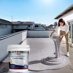 Pintura Epóxica de Alta Dureza para Pisos de Arena Coloreada, Resistente al Desgaste, Aplicación Sencilla con Brocha, Color Gris Mármol, Pintura Autonivelante - Product Image 1