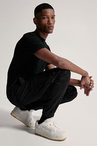 กางเกงคาร์โก้ผ้าฝ้ายผ้าลายทแยงสลิมฟิตแบบลำลองสำหรับผู้ชายกางเกงใส่สบายกางเกงผูกเชือกยางยืดเอวโรงงาน - Product Image 4