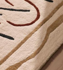 Alfombra de lana con mechones a mano de fusión orgánica personalizada, patrón abstracto moderno único, diseño artístico, juegos de alfombras de suelo hechas a mano personalizables - Product Image 4