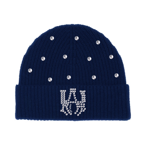 Bonnets en acrylique tricotés avec lettres unisexes, double couche doublée de satin, épais et chauds, pour l'extérieur, nouveaux arrivages OEM - Product Image 6