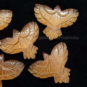 Đào <span class=keywords><strong>Moonstone</strong></span> EAGLE khắc đá quý, tự nhiên <span class=keywords><strong>Moonstone</strong></span> EAGLE Shape đá quý, Loose đá khắc cho mặt dây chuyền làm ý tưởng, 40 mét - Product Image 3