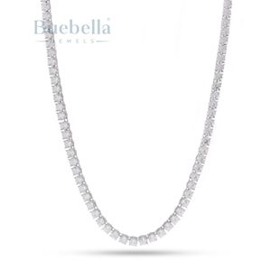 Cadena DE TENIS Moissanite para hombre de 5mm, joyería chapada en oro de 18 quilates y plata 925 - Product Image 5