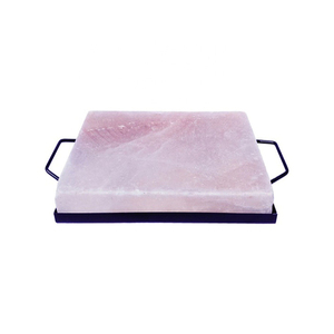 100% dalle de cuisson au sel rose de l'Himalaya bio sculpté à la main carreaux de sel pour griller la cuisson coupe Service OEM - Product Image 2