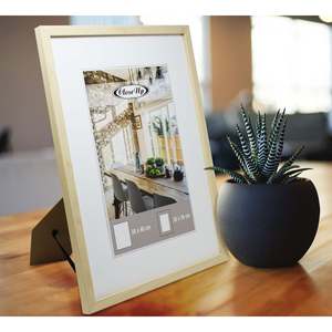 กรอบรูปไม้ขนาด 30 x 40 ซม. พร้อมเข็มหมุดเลียนแบบ ดีไซน์หรูหราและมีสไตล์ - Product Image 3