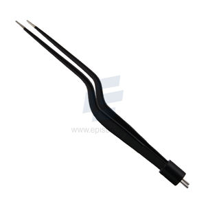 Fórceps bipolares de irrigación de bayoneta Jansen electroquirúrgica, punta de 0,5mm, patrón americano de dos pines, reutilizable oftálmico, tamaño personalizado - Product Image 6