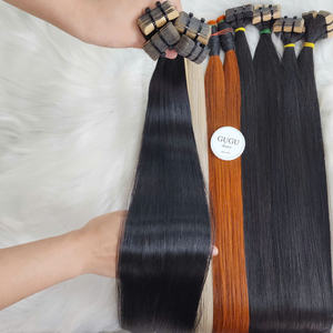 Extensiones de Cabello Humano Vietnamita Virgen, Color Rubio, Tejido Mega Hair Liso de Alta Calidad, Doble Trama de Guguhair - Product Image 2