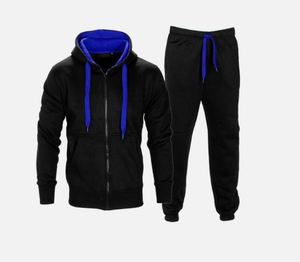 Ensemble de survêtement à capuche pour homme, style streetwear, 2 pièces, unisexe, sweat-shirt et pantalon de survêtement, fermeture à cordon, vêtements de sport décontractés - Product Image 2