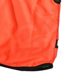 Bavoir réversible à usage extérieur Logo personnalisé Construction en tissu Bon marché Bavoir réversible à haute visibilité - Product Image 5