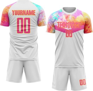 ชุดเสื้อฟุตบอลผ้าโพลีเอสเตอร์แบบระบายอากาศชุดพิมพ์ชื่อชุดฟุตบอล - Product Image 6