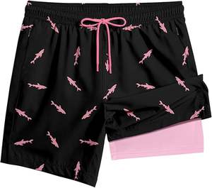 Pantalones Cortos Deportivos Casuales de Secado Rápido, Transpirables, Ecológicos, de Poliéster/Algodón, con Logotipo Personalizado de Alta Calidad OEM de Fábrica para Hombre - Product Image 1