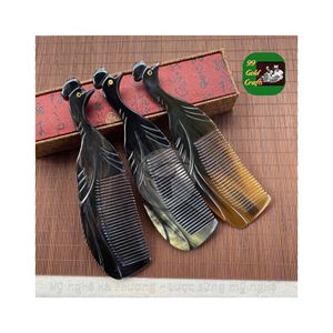 VENTE EN GROS PERSONNALISÉE CORNE DE BUFFLE PEIGNE À CHEVEUX PORTABLE STYLE PLIANT OUTIL NATUREL FAIT MAIN POUR L'EXPORTATION DU VIETNAM - Product Image 6