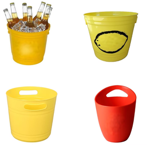 Cubeta de Hielo de Plástico de 3.5L, 5L y 8L en Rojo, Blanco, Negro y Azul para Uso Promocional en la Industria de Bebidas - Product Image 5