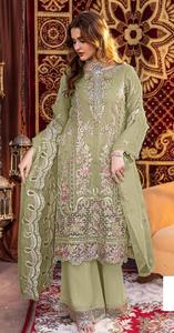 Elegante conjunto de Organza Salwar Kameez para mujer con delicado bordado traje tradicional para fiesta elegante reuniones Neeta - Product Image 2