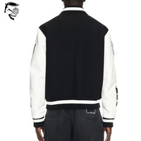 Chaqueta Varsity Vintage para Hombre, Personalizada con Bordado 3D, Cuello Alto, Resistente al Viento, de Lona Ecológica, Secado Rápido, Transpirable