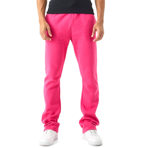 Logo personnalisé Pantalons de jogging empilés pour hommes avec poche Streetwear Pantalons de survêtement évasés empilés pour hommes depuis le Pakistan - Product Image 1