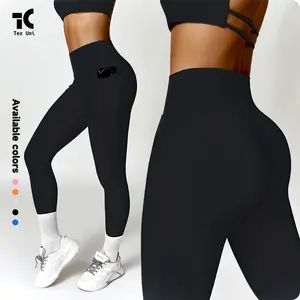 Pantalones de Yoga de cintura alta para controlar la barriga para mujer, mallas ajustadas para adelgazar y levantar los glúteos, pantalones deportivos para correr de secado rápido