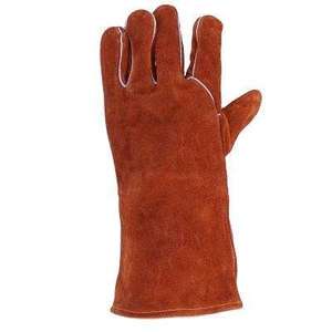 Guantes de trabajo de Palma de cuero Cuero de vaca Gamuza Acabado A Grado Premium - Product Image 1