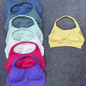 Soutien-gorge de sport sans couture pour femmes Teintures organiques Bas quantité minimale de commande Gym Wear Private Label Plus Size Options Wholesale - Product Image 2