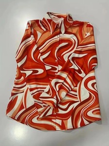 Nueva camisa informal de muesca superior Premium mangas completas 100% camisas de algodón orgánico para mujer Camisas de verano con cuello vuelto - Product Image 2