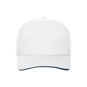 Gorra Cappellino de 5 Paneles, Estilo Sandwich, de Algodón Orgánico, Artículos Promocionales Sostenibles - Product Image 2