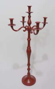 Candelabro de aluminio de primera calidad con revestimiento de polvo de Color Beige, 5 brazos, decoración del hogar, candelabros de pintura a mano, bodas, candelabros coloridos de 5 brazos - Product Image 2